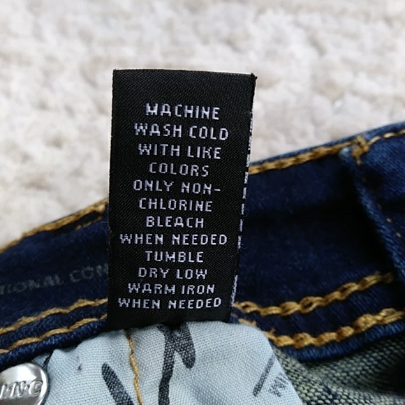 Inc Denim Curvy Fit Skinny Leg Jeans 2 Navy Blue - Picture 10 of 16